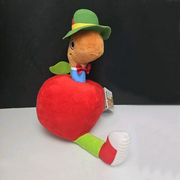Kohls Cares Lowly Worm Apple Plush 12” Richard Scarry Busy World of Busytown NEW - Picture 8 of 14